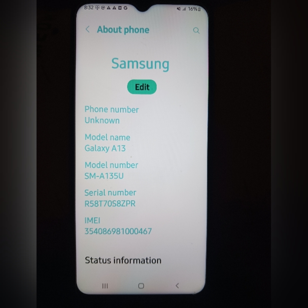 Samsung Galaxy A13 (SM-A135U)